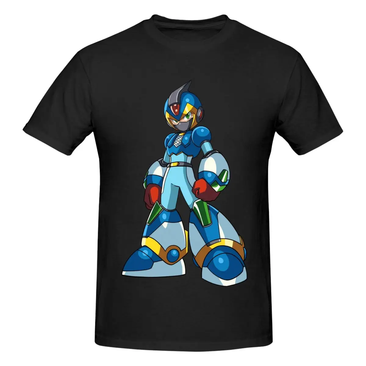 Megaman X Fun T Shirts Graphic Y2K Idea Customized Men Women T Shirts Tops