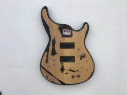 DIY Custom 4 Strings Electric Bass Guitar Body Part Guitarra in Stock Discount Free Shipping 1373B