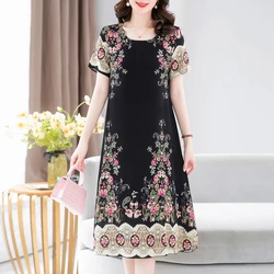 Women'S Dress Fashion Loose 3d Noble Rose Print Long New Fashion Comfortable You Luxury Evening Dresses Women'S Resortwear 2023