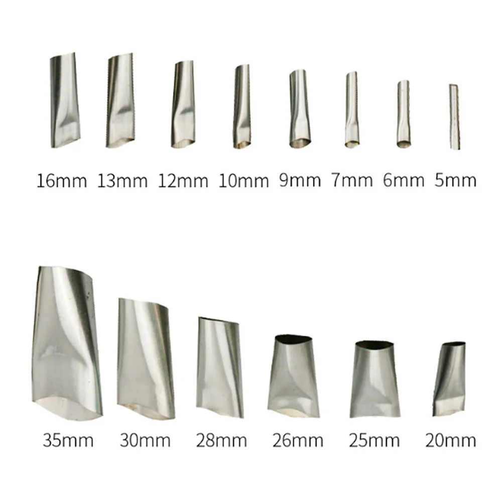 20Pcs Caulk Nozzle Applicator Set Stainless Steel Nozzles Durable Handy Longtimeuse Filling Sealing Gaps Practical