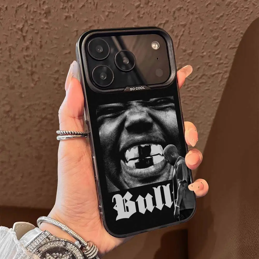 حافظة هاتف K-Kanye West Bully لهاتف iPhone 17,16,15,14,13,12,11,Pro,Max,Plus,E,Air,Mini Black Tpu