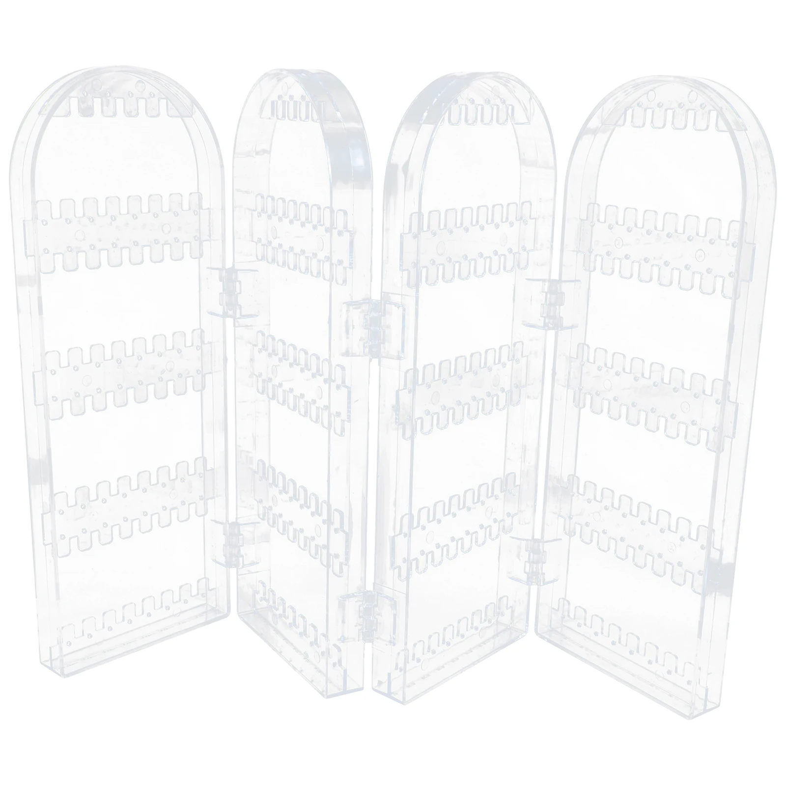 

Earring Storage Pendant Necklace Organizer Foldable Jewelry Display Stand Jewelry Display Rack Desktop Holder Plastic Long Life