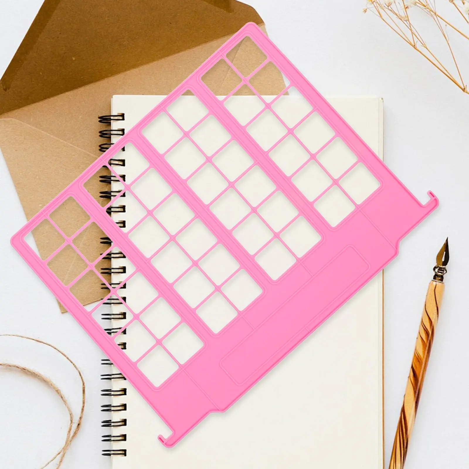 6Pcs File Folder Hanging Dividers Plastic 12.8x9.4 Inches Organizer File Separators for Filing Cabinet Document Storage Office