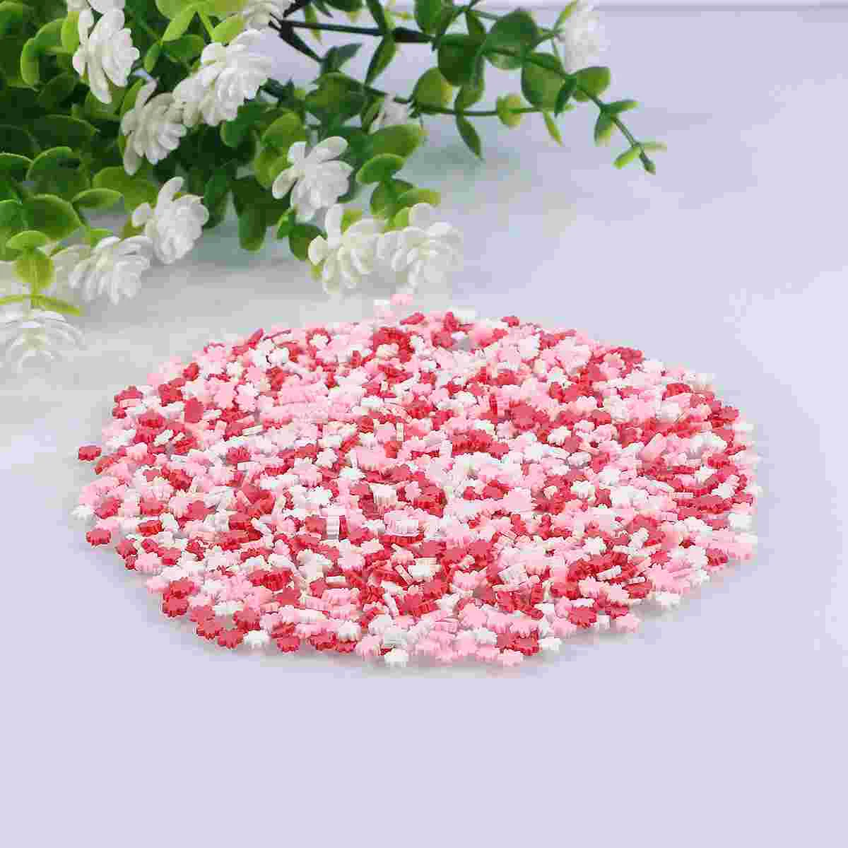 100 G/Pack Heart Shaped Clay Ornament Scrapbook Decoration Phone Case DIY Assceeories Charms for