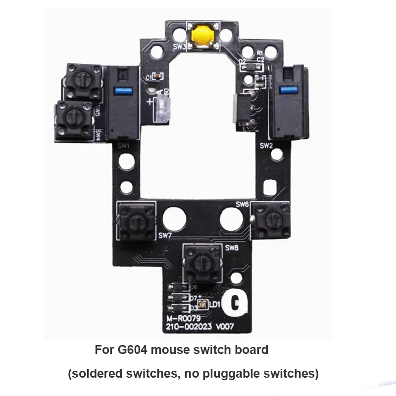 G604 ライトスピードワイヤレスマウス用はんだ不要ホットスワップ