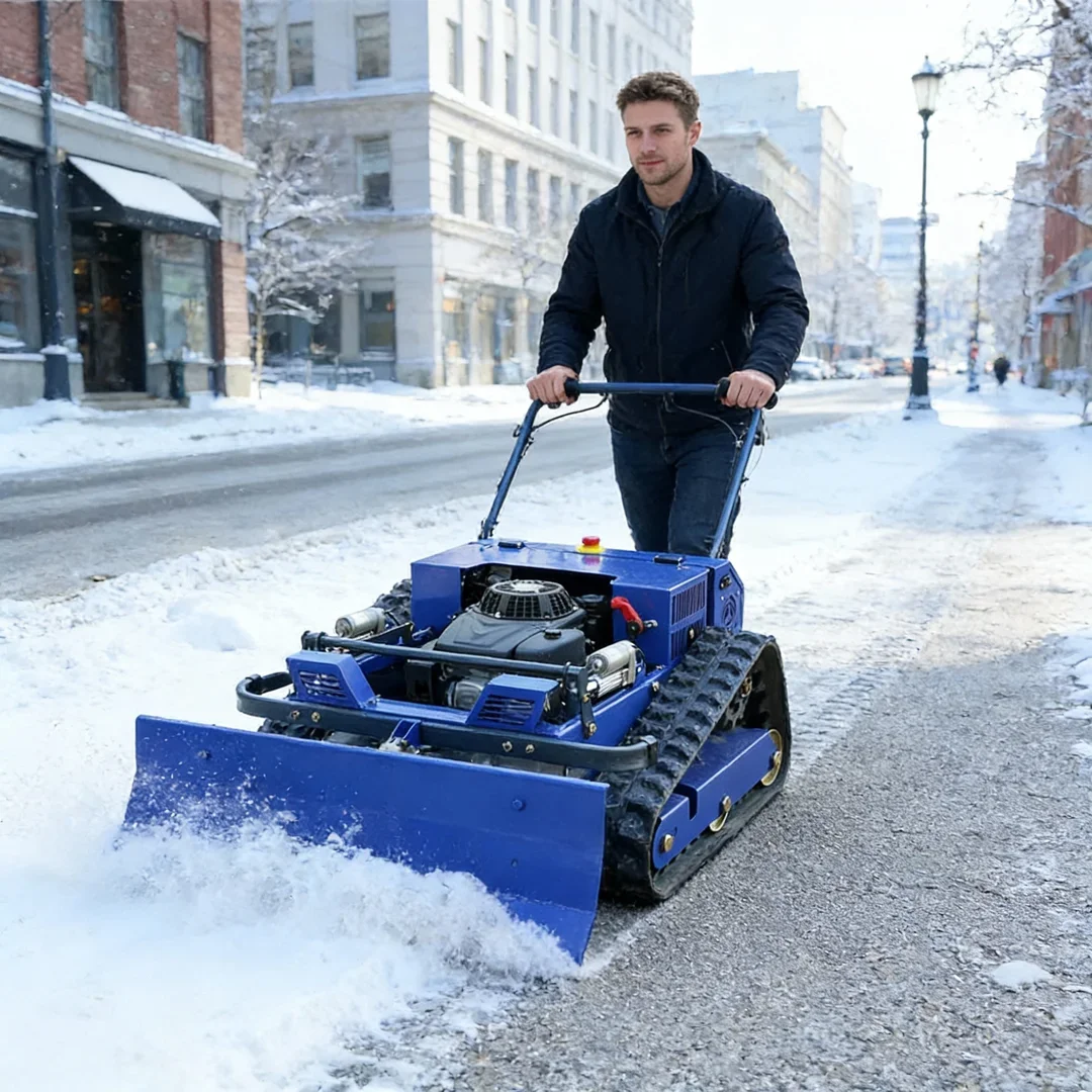 

Customized Remote Control Commercial Lawn Mower - Automatic Crawler Grass Cutting Machine for Winter Snow Clearing