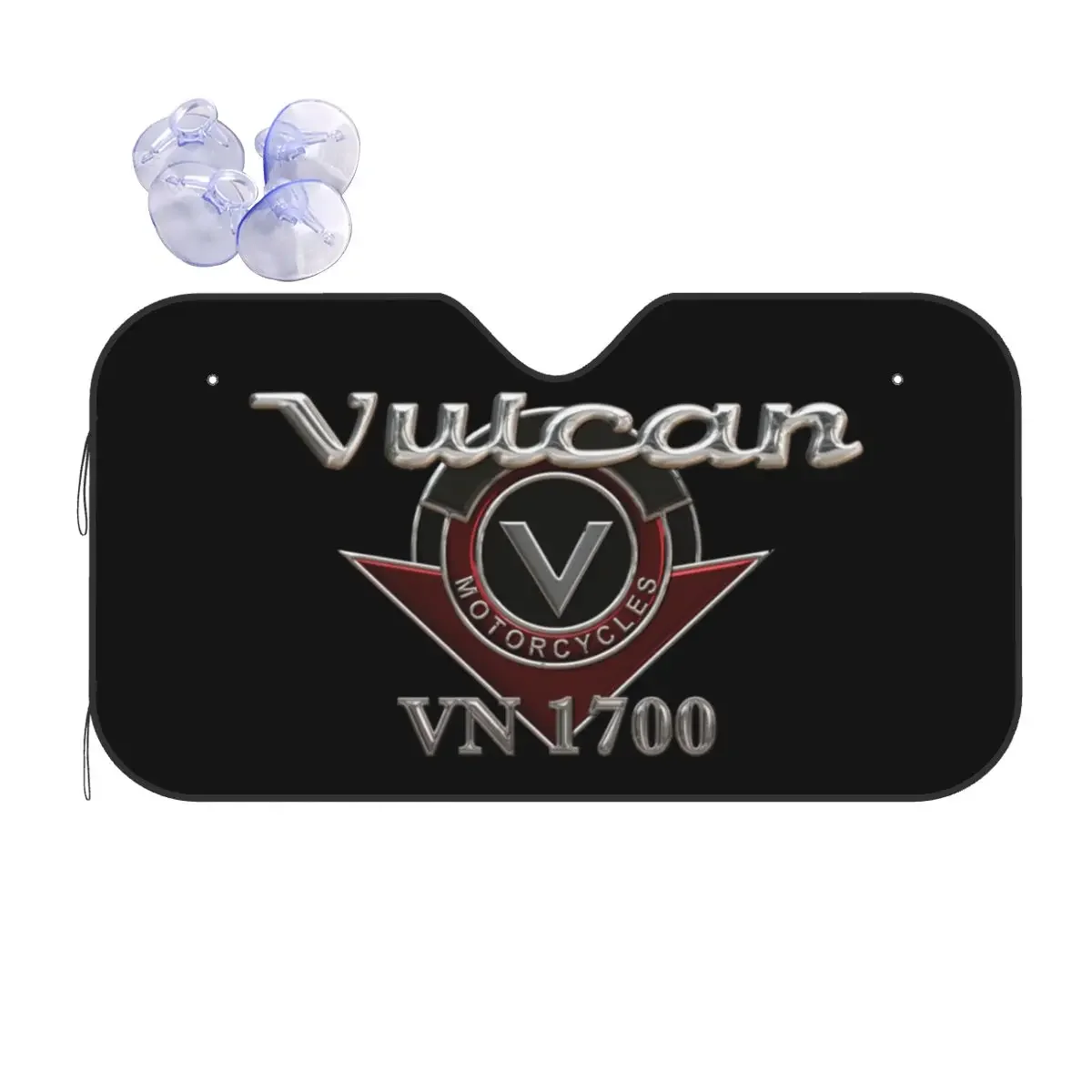 Vulcan Motorcycle VN 1700 Logo Novelty Windshield Sunshade 70x130cm Foils Car Sunshade Solar Protect