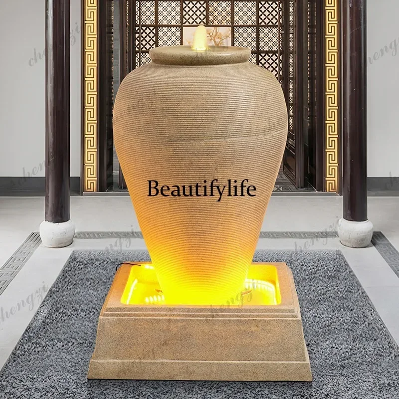 Z138 European-style flowing water fountain ornament circulating water living room landscape lucky entrance opening decoration