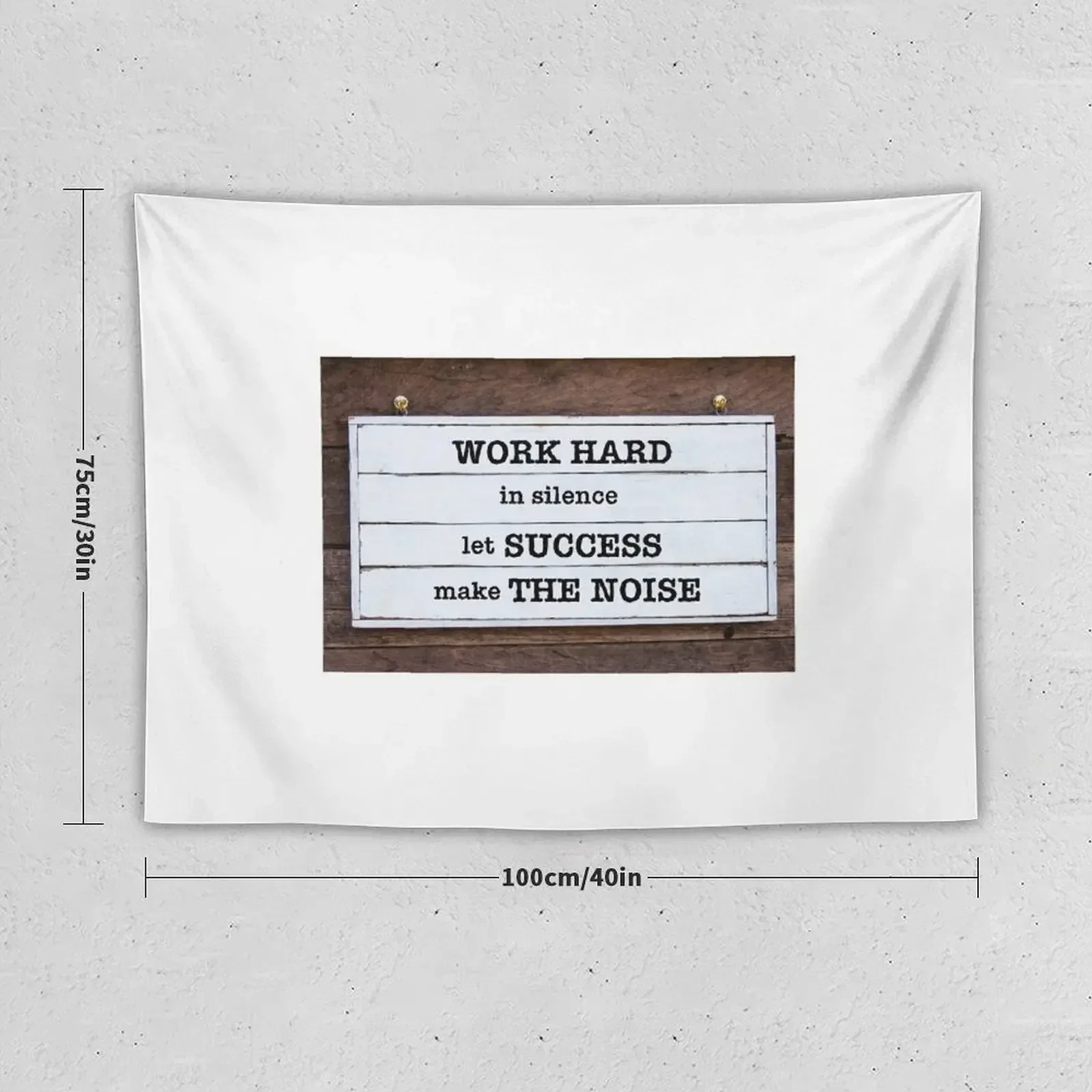 Inspirational message - Work Hard In Silence Let Success Make The Noise Tapestry Home Decorating Decoration For Rooms Tapestry