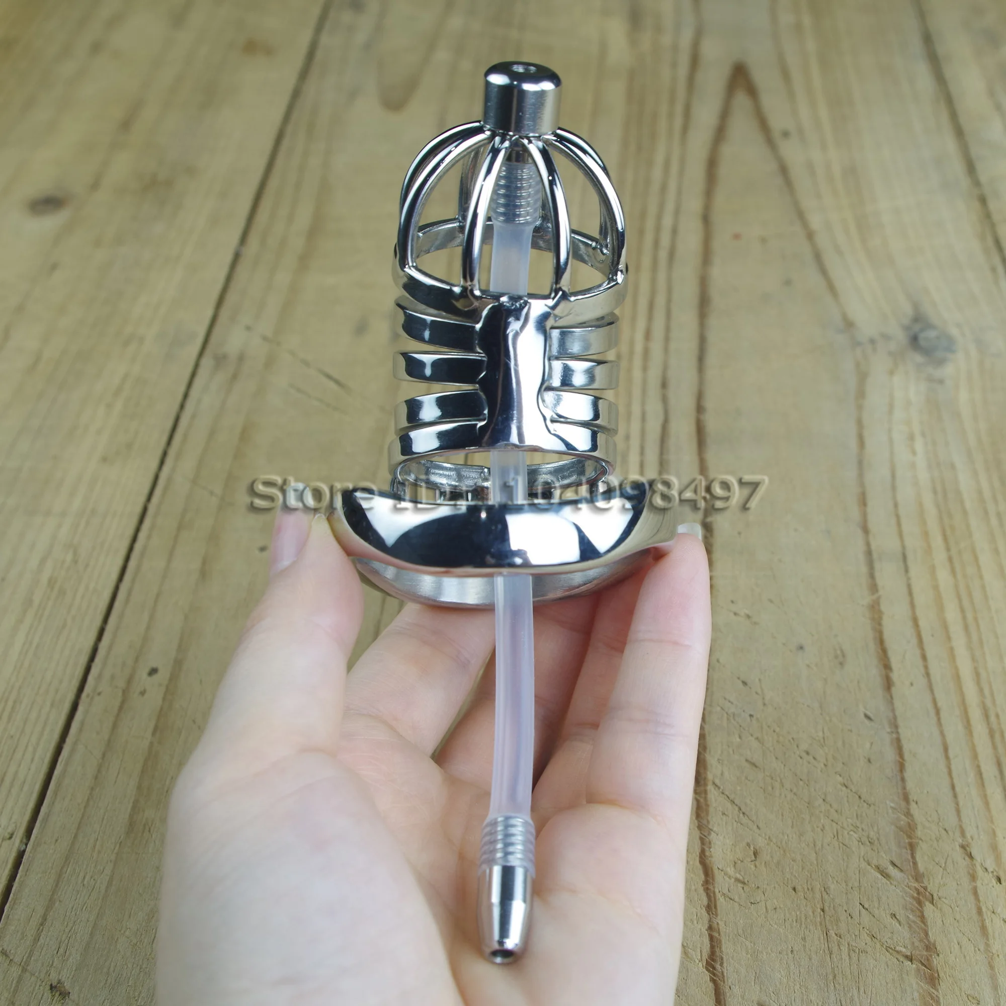 Long Chastity Cage With Urethral Tube Stainless Steel Penis Secure Cage Male Chastity Device