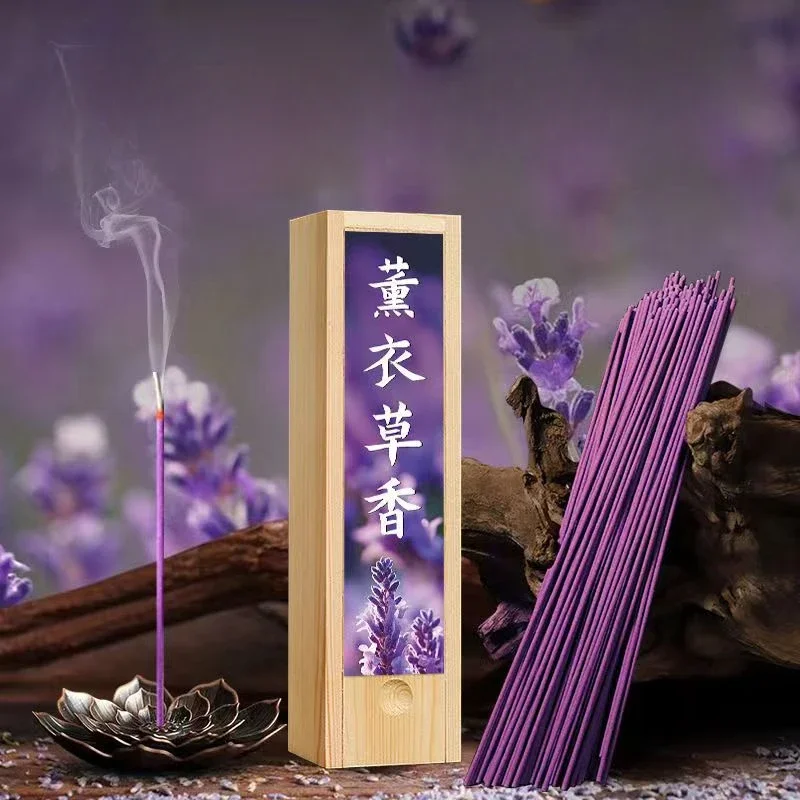 Natural Incense Stick Lavender/Gardenia/osmanthus/sandalwood Joss Stick Home Indoor Purifying The Air/Odor Removal Aromatherapy