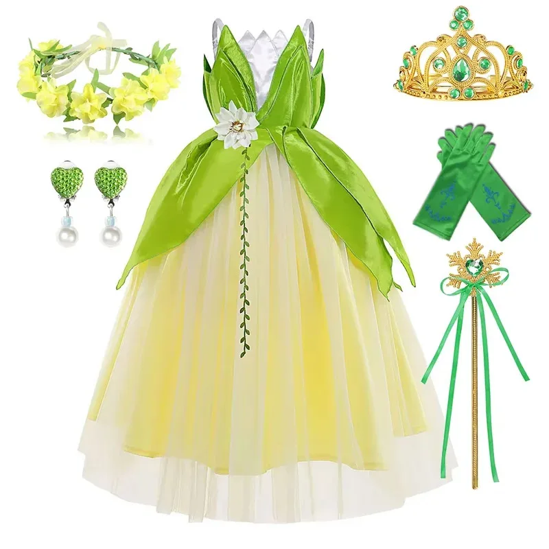 

XT8Fancy Princess Ball Gown for Girls Inspired From Princess Kids Halloween Cosplay Costume Party ClothesXT6@!
