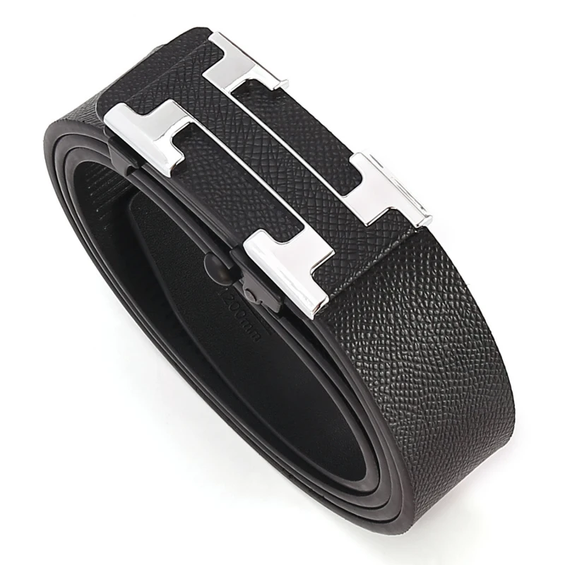 

Men's automatic buckle belt, versatile for business use H Buckle belt for young and middle-aged people