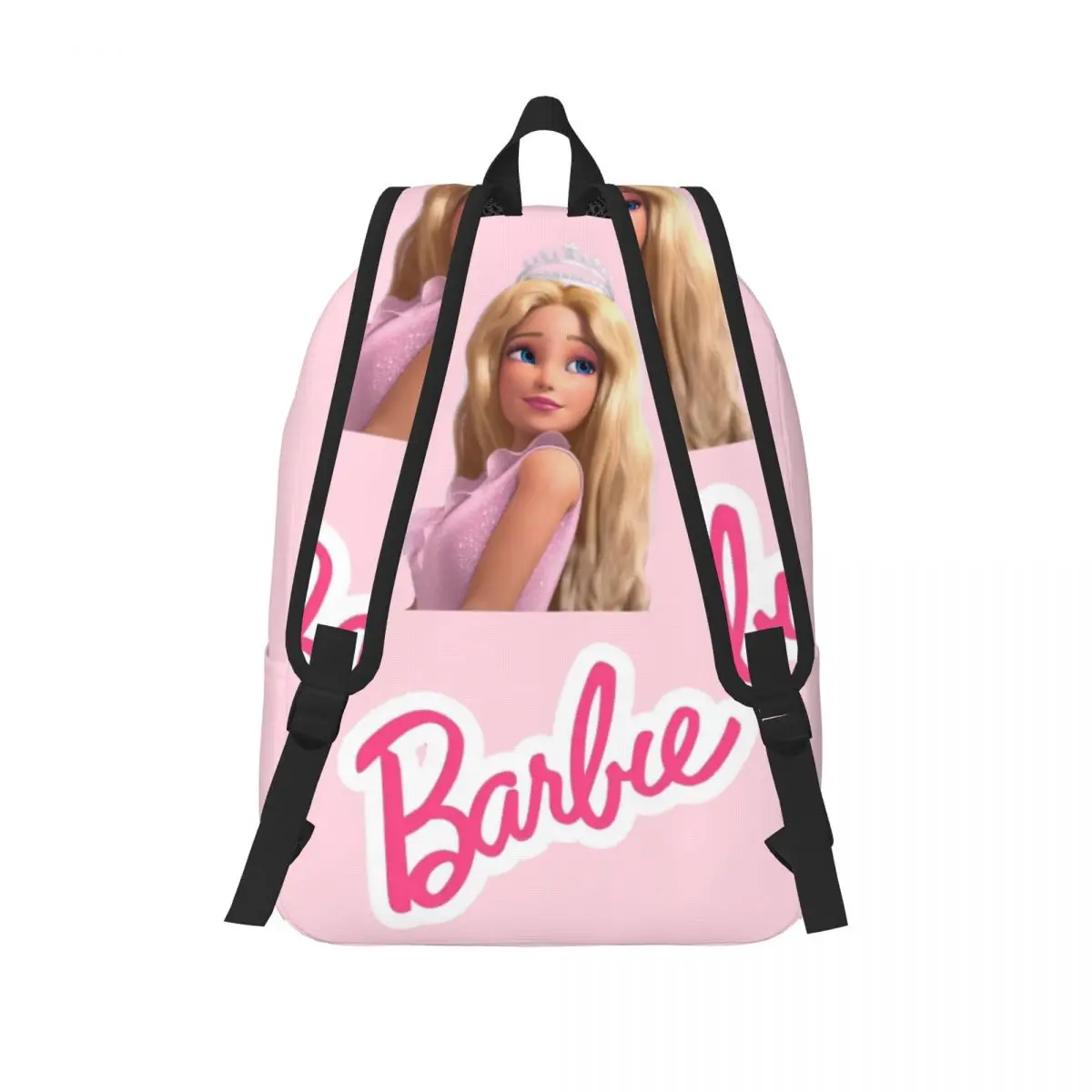 Cute Barbie Storage Bag Sanrio Barbie For Women Kid Light High School For Gifts Multi Compartment Kindergarten Bag