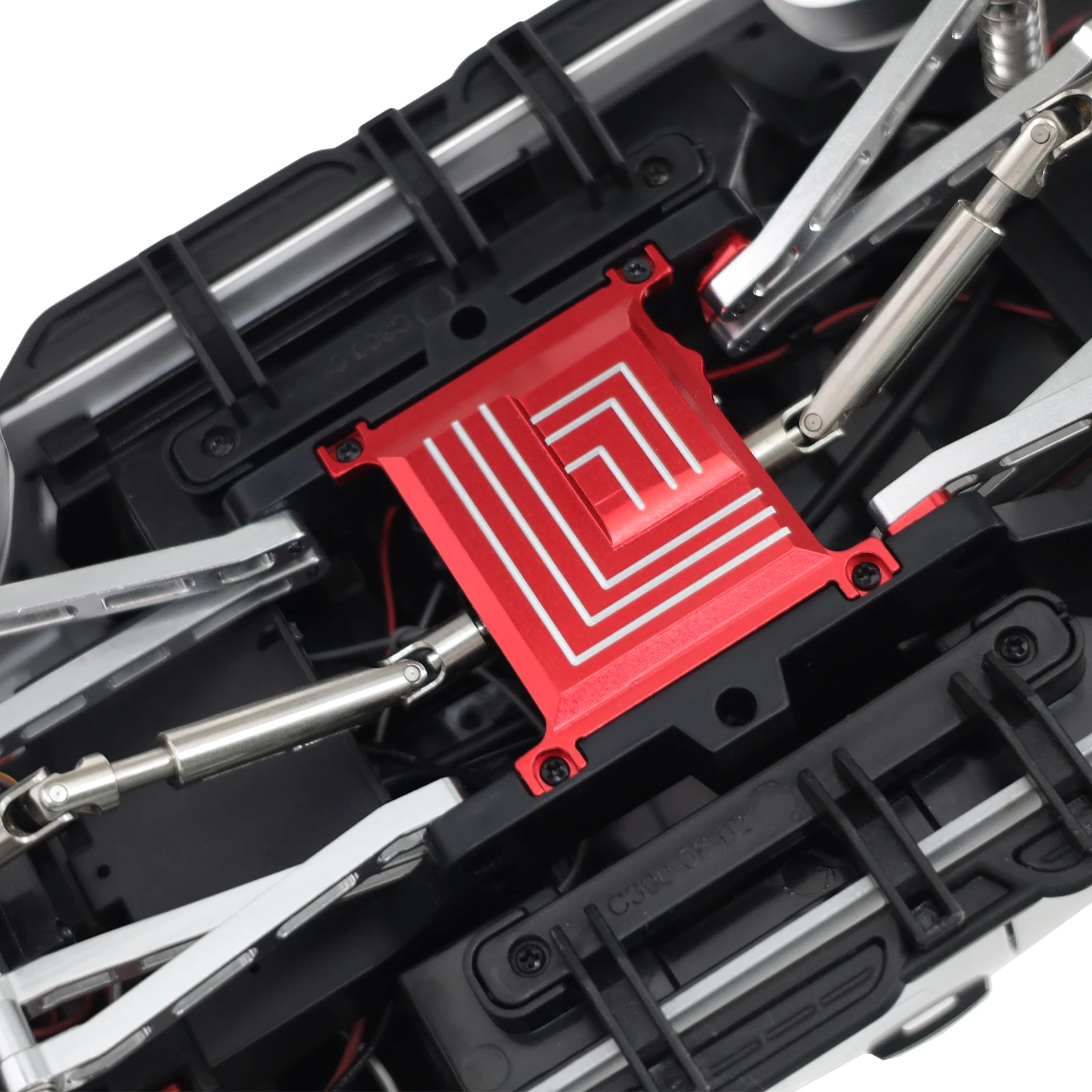 For MN MODEL MN300 Tank 300 MN212 1/12 RC Crawler Metal Gearbox Base Transmission Skid Plate Mount Upgrade Parts