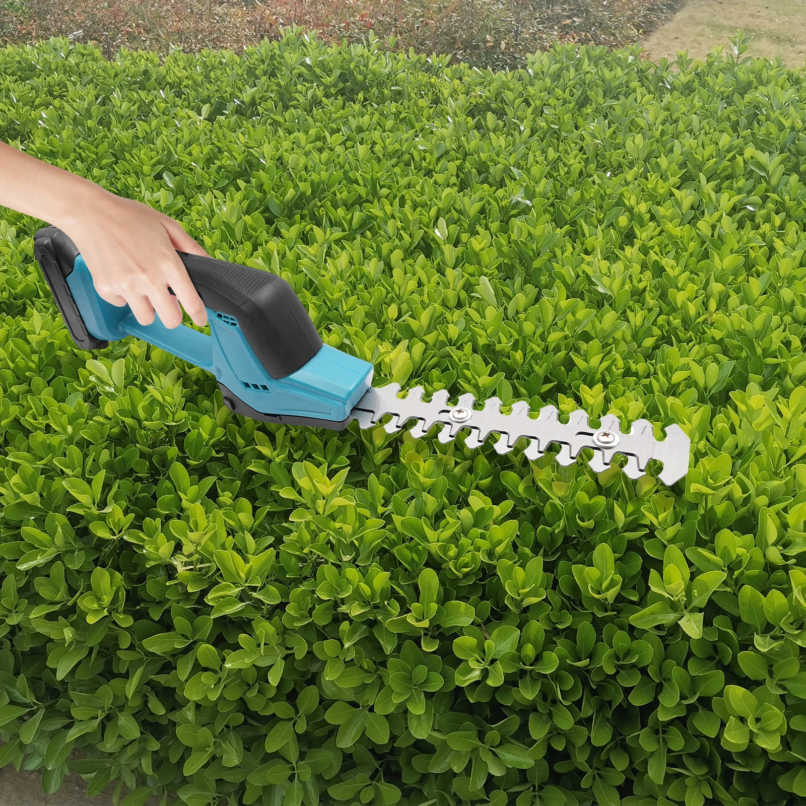 

Cordless Electric Hedge Trimmer 2-in-1 Gardening Tool Pruning Rechargeable Battery Powered Handheld Trimmer for Shrub & Grass