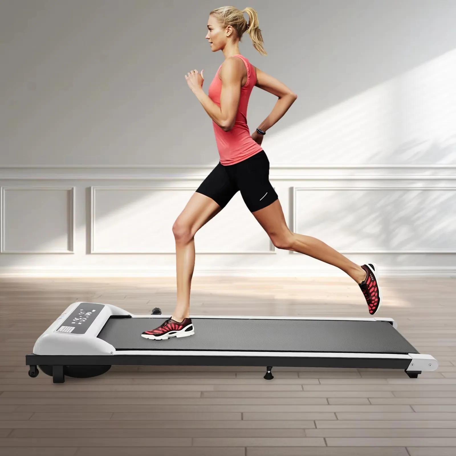 Electric Home Use Treadmill HD Display 220V 600W 3000rpm Pure Copper Motor Daily Treadmill Running Machine with Remote Control