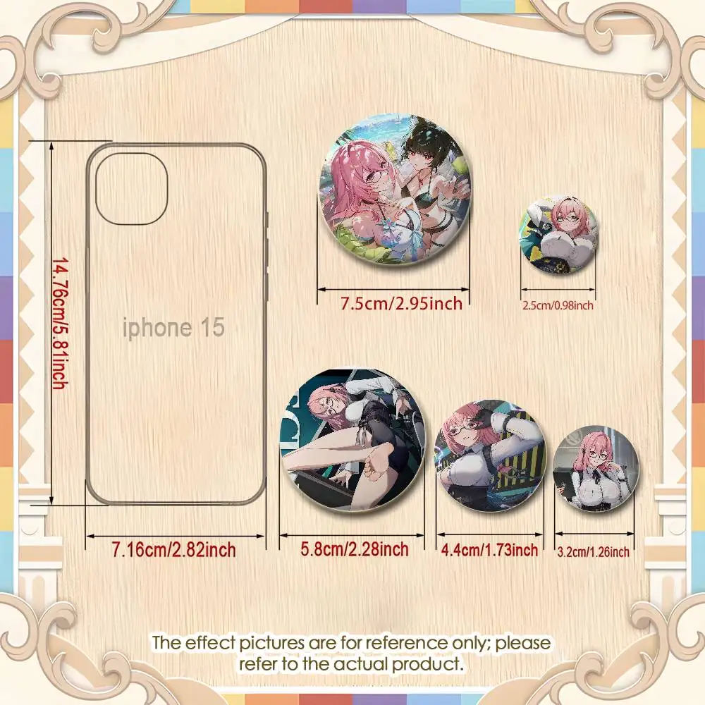 Zzz Tsukishiro Yanagi لعبة شارات مستديرة رائعة شارة دبابيس دبابيس الإبداعية للملابس قبعة ظهره هدية الملحقات