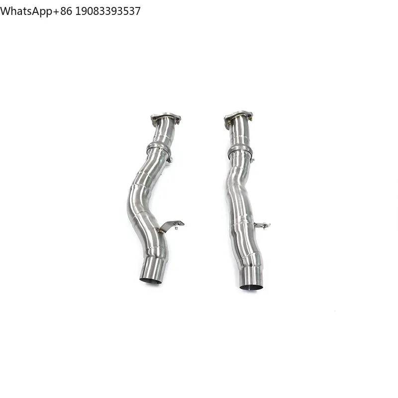 ING Stainless Steel Exhaust System Resonant Tube for Porsche Cayenne Turbo 958.1 4.8T with High Quality Auto Turning Pipe Parts