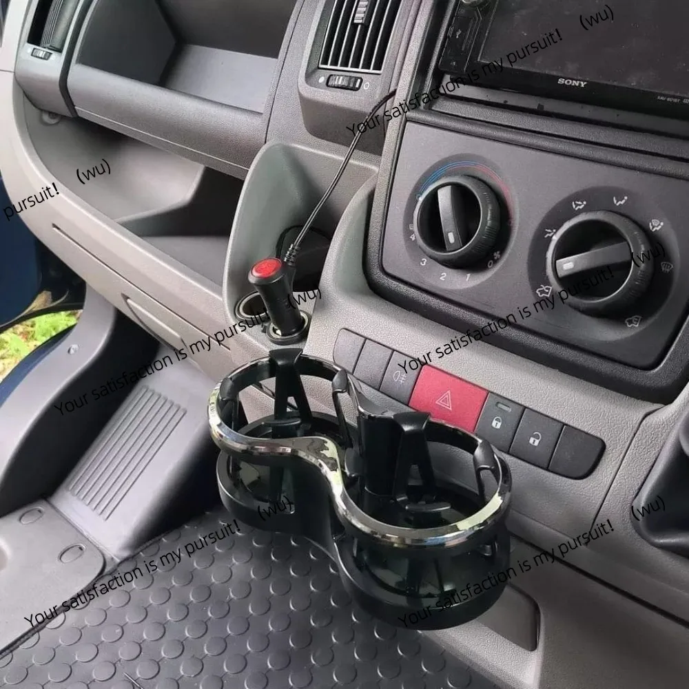 1 Set Double Cup Drink Holder Fit For Peugeot Boxer Fiat Ducato Citroen Relay 2006-2023 Drink Cup Holder RV Interior Accessory