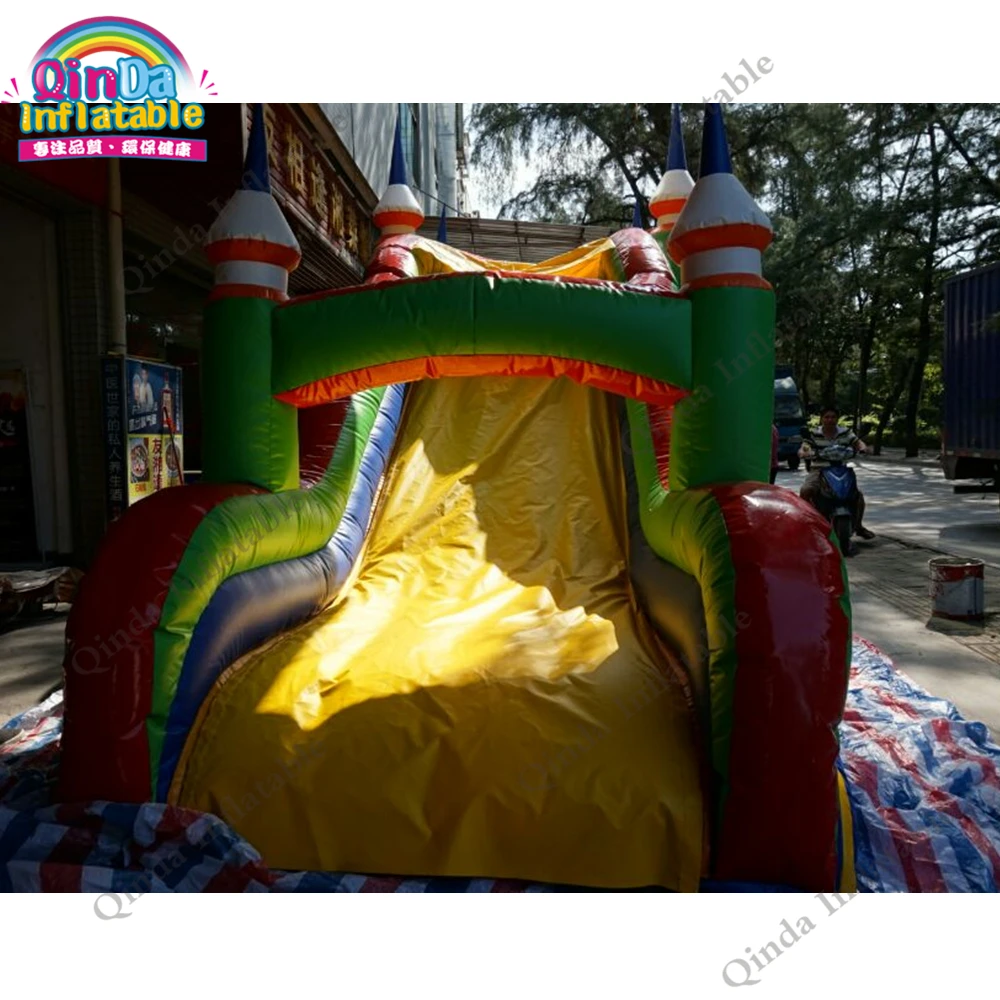 10*4.3*4.6M Inflatable Bounce House With Slide ,0.55Mm Pvc Inflatable Bouncer For Kids