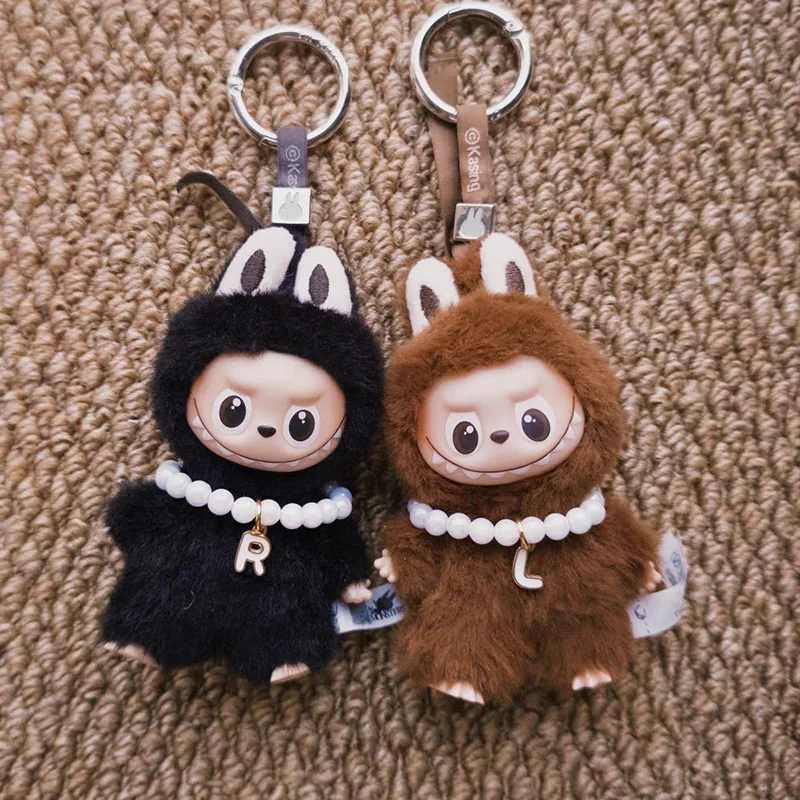 Pearl Collar Necklace For 10.5cm Labubu V4 Doll Clothes Outfit Accessories Ropa Labubu