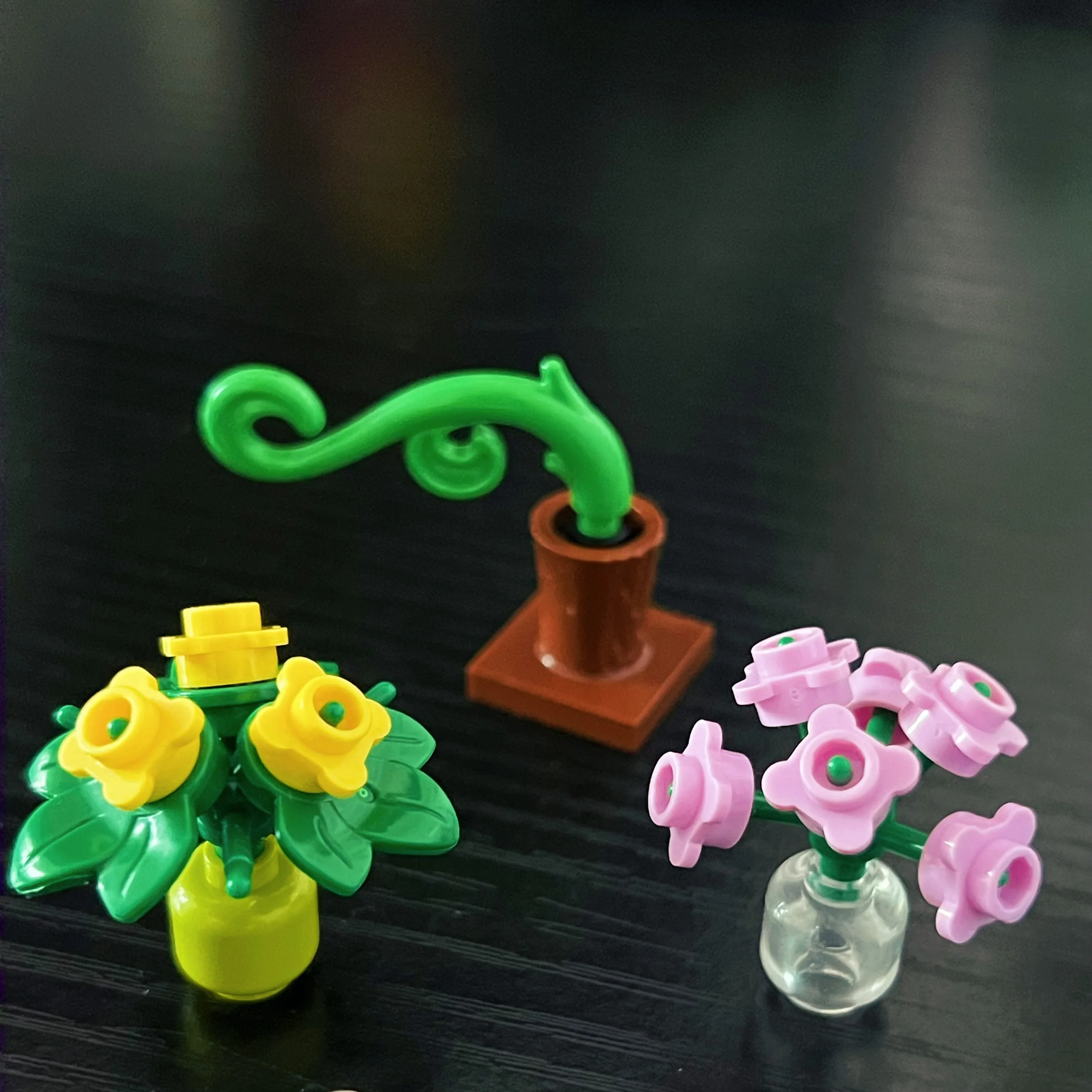 MOC Kleine Topfpflanzen Bausteine Spielzeug Kreative Blume Pädagogisches Spielzeug für Kinder Geburtstag Geschenke DIY Spielzeug Ziegel