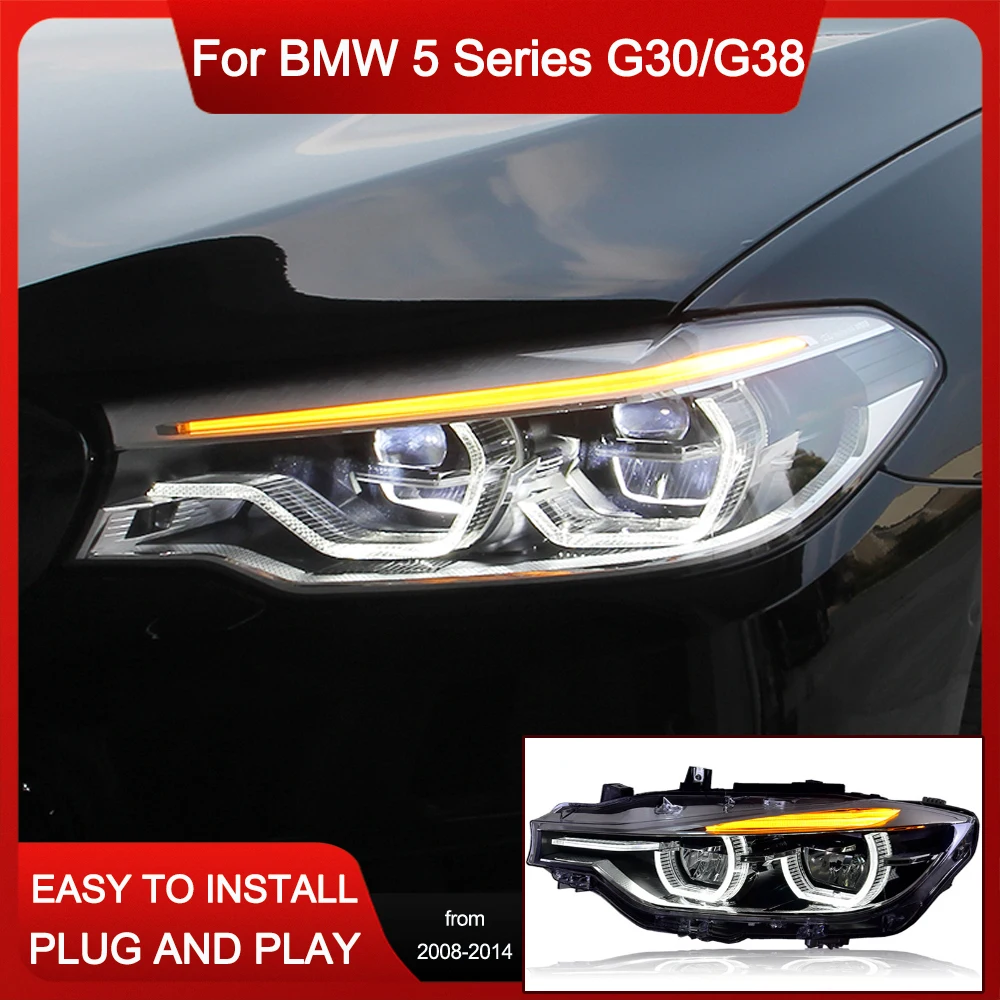 

Car Front Headlight For BMW G30 525 530 535 540 G38 LED 5 Series 2018-2020 HeadLamp Styling Dynamic Turn Signal Lens Automotive