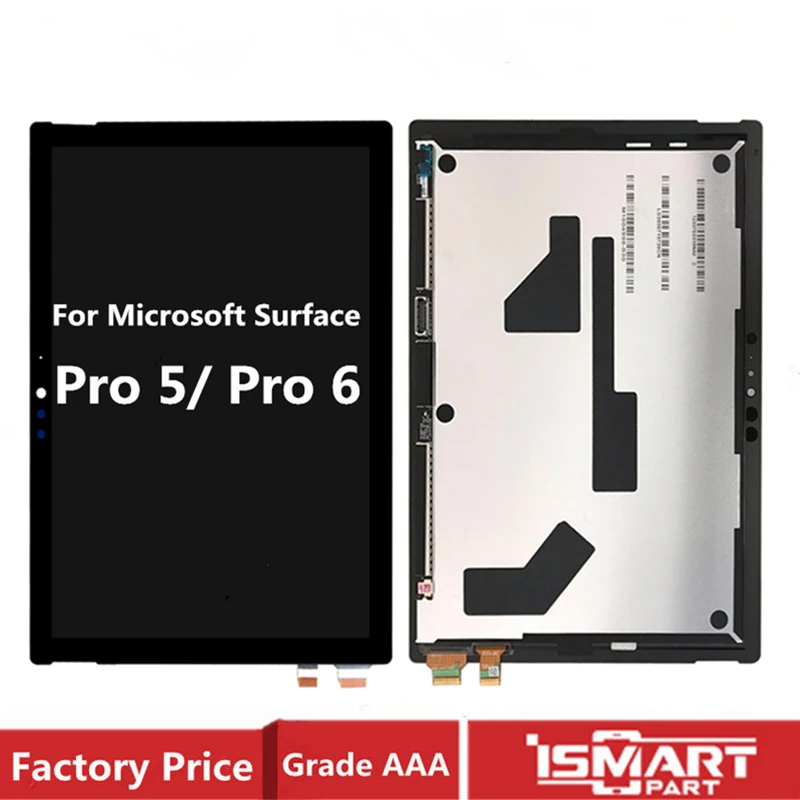 

For Microsoft Surface Pro 5 1796 LCD Display Touch Screen Digitizer Assembly For Microsoft Pro 6 1807 LCD Repair Parts