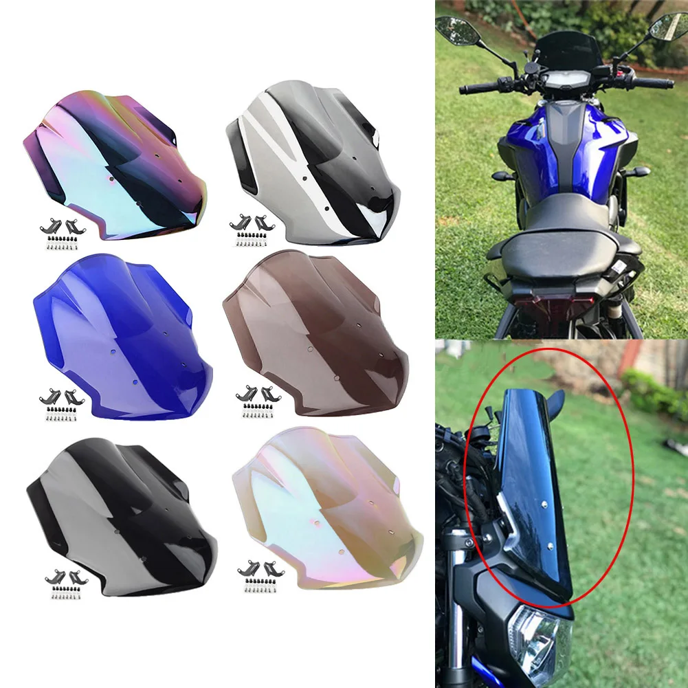 

Лобовое стекло мотоцикла, переднее лобовое стекло для YAMAHA MT-07 MT07 FZ07 2018 2019 2020