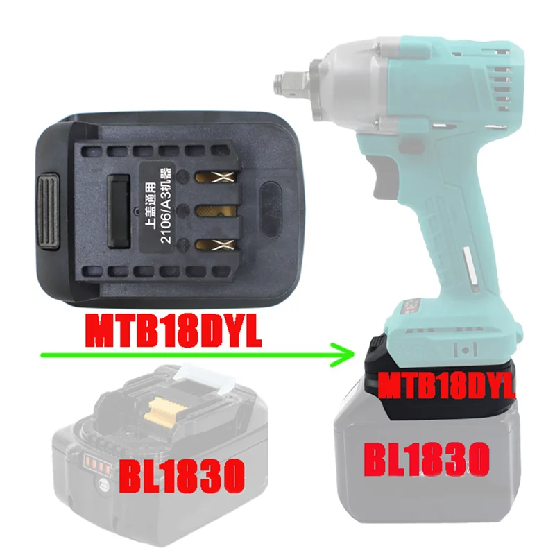 

AC88-4X MTB18DYL Adapter For 18V Li- Battery BL1830 Hongsong Lomvum Jiangmi Zhipu On DAYI 21V Lithium Electric Tool