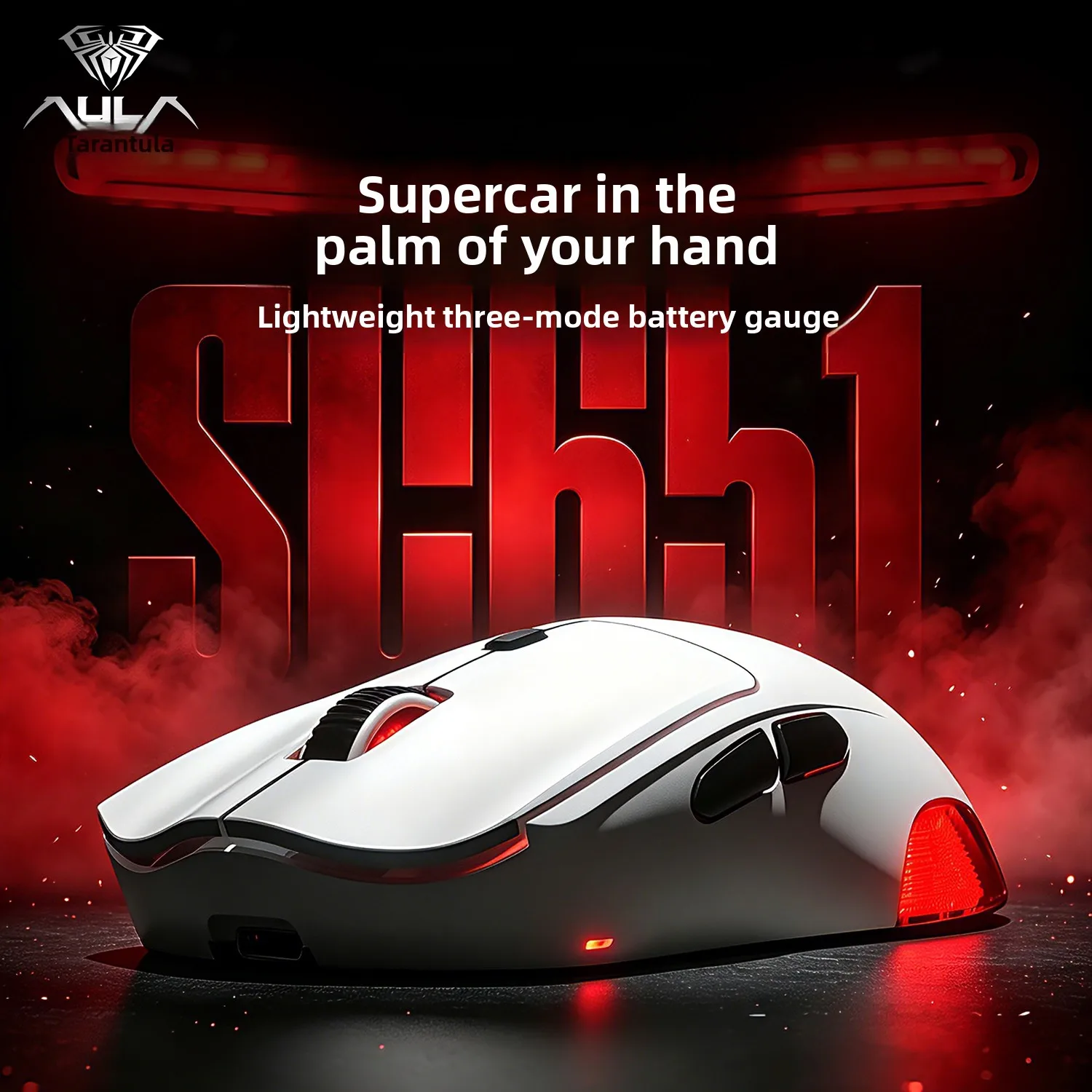 AULA SC651 Wireless Gaming Mouse PAW3311 Sensor 3 Modes Bluetooth 2.4G 000Hz Lightweight Computer Mice For PC Laptop Gamer