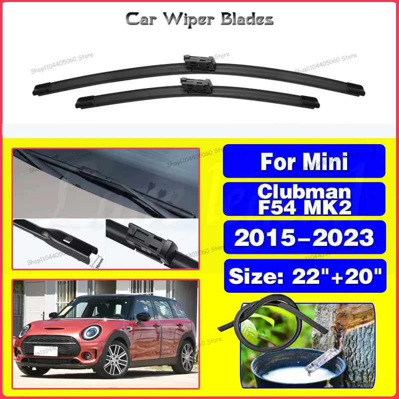 

Car Wiper Blades For Mini Clubman F54 MK2 2015 - 2023 Windshield Windscreen Front Window Blades Car Accessories 2021 2022 22"20"