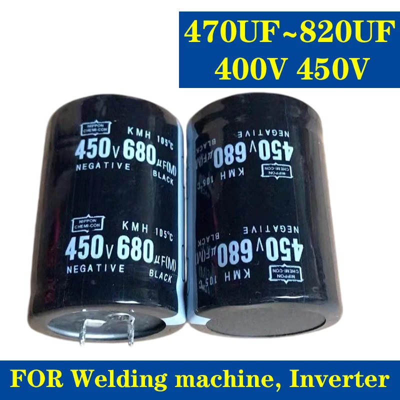 Capacitor Eletrolítico de Alumínio 400V 450V 470UF 560UF 680UF 820UF Capacitor de Alta Tensão para Máquina de Solda por Ponto 450VDC
