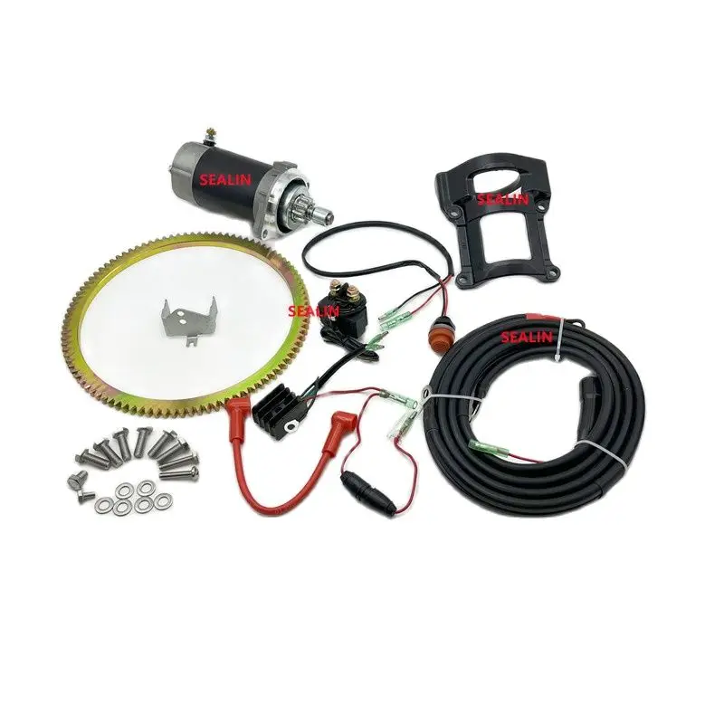 ELECTRIC START KIT FOR SUZUKI DT40 40HP 2 STROKE STARTER GEAR RING BRACKET