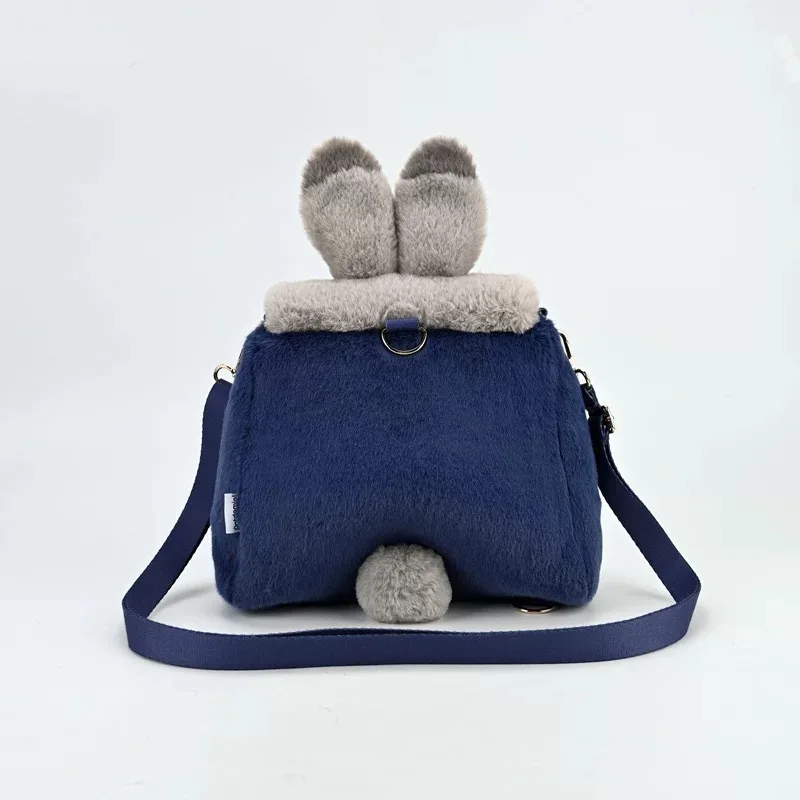 Nuovo Zootopia Simpatico cartone animato Judy Hopps Nick Wilde Zaino in peluche Borsa a tracolla Borsa a tracolla singola Flip Top Kawaii Festival Gift