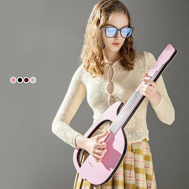 Intelligent Strumless Electric Guitar Automatic Singing Playing Beginner Silent Guitar Band Portable Accompaniment Instrument