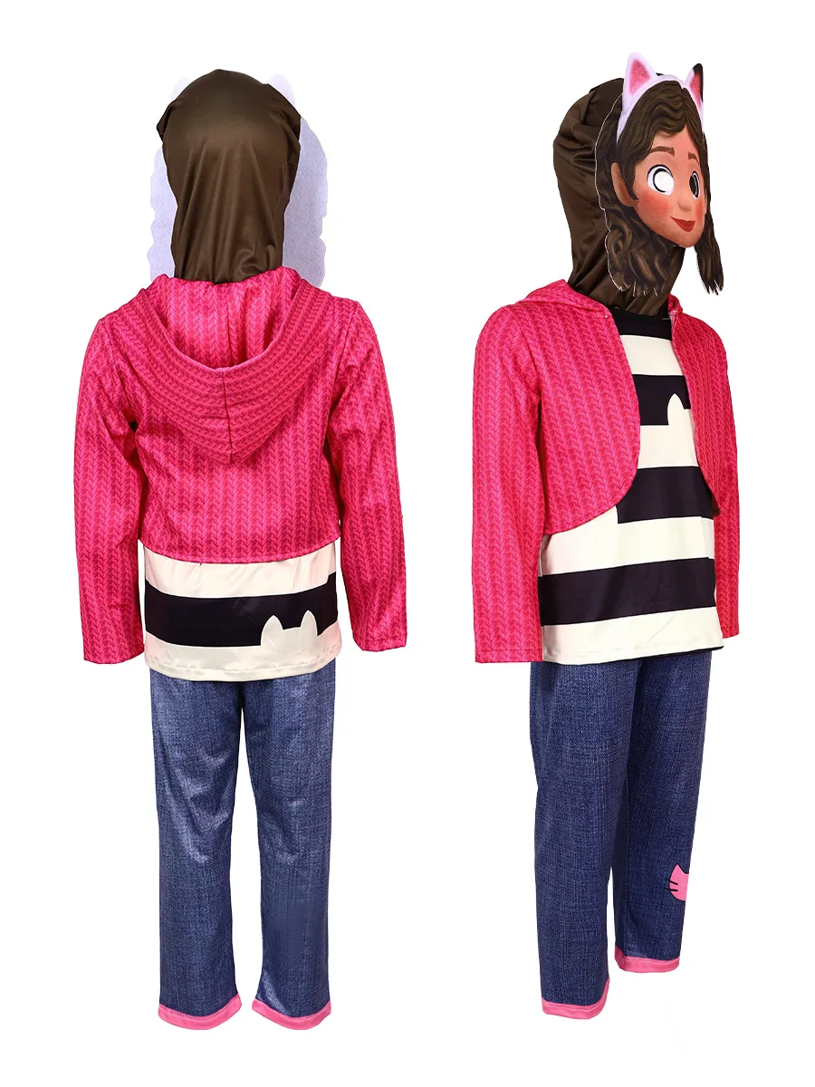 جديد غابي دمية فتاة فستان قناع هالوين زي غابي بيت الدمية كرنفال تأثيري حلي طفل حفلة عيد ميلاد فتاة مجموعة #2