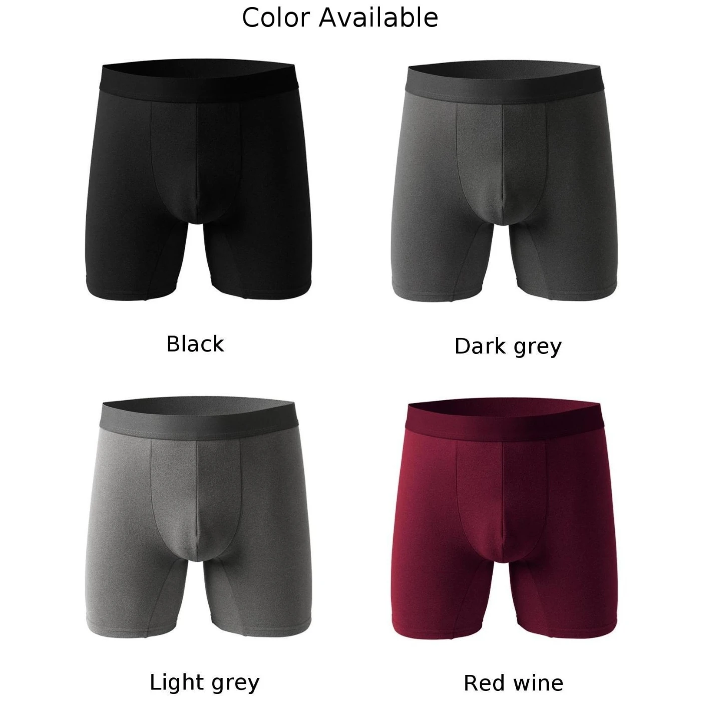 Mens Cotton Fleece Underpants Longger Underwear Winter Thermal BoxerShorts Convex Pouch Panties Comfy Sports Plush Boxer Briefs