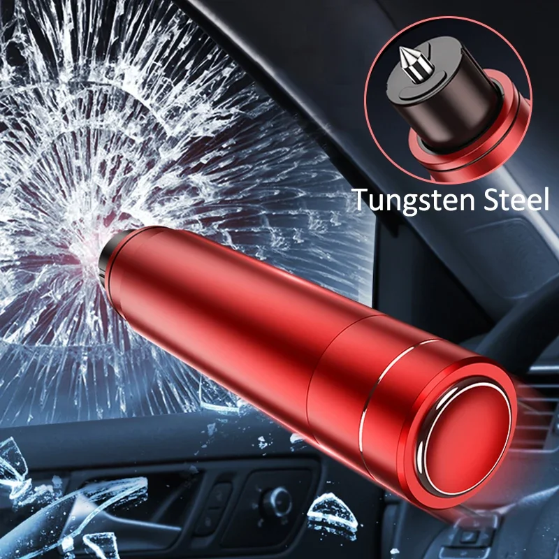 STONEGO Car Safety Hammer Emergency Glass Breaker Cut The Seat Belt High Hardness Tungsten Steel Rescue Tool Auto Accessories