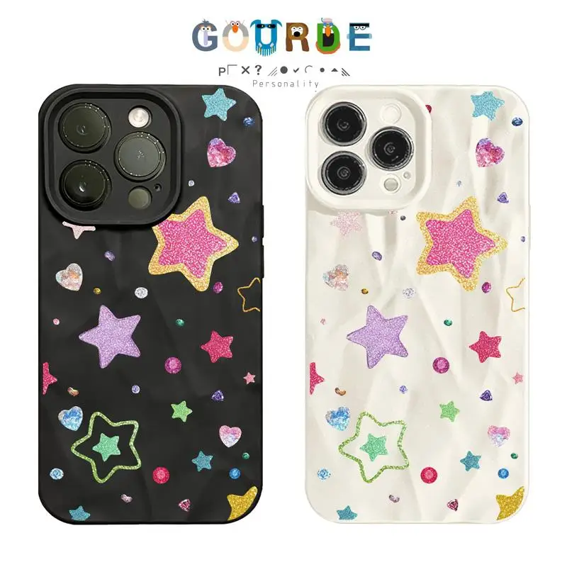 

Gourde Colorful stars pattern Phone Case for Iphone 16 15 14 12 13 11 Pro Max IP 7 8 Plus Iphon X XS XR Xs Max