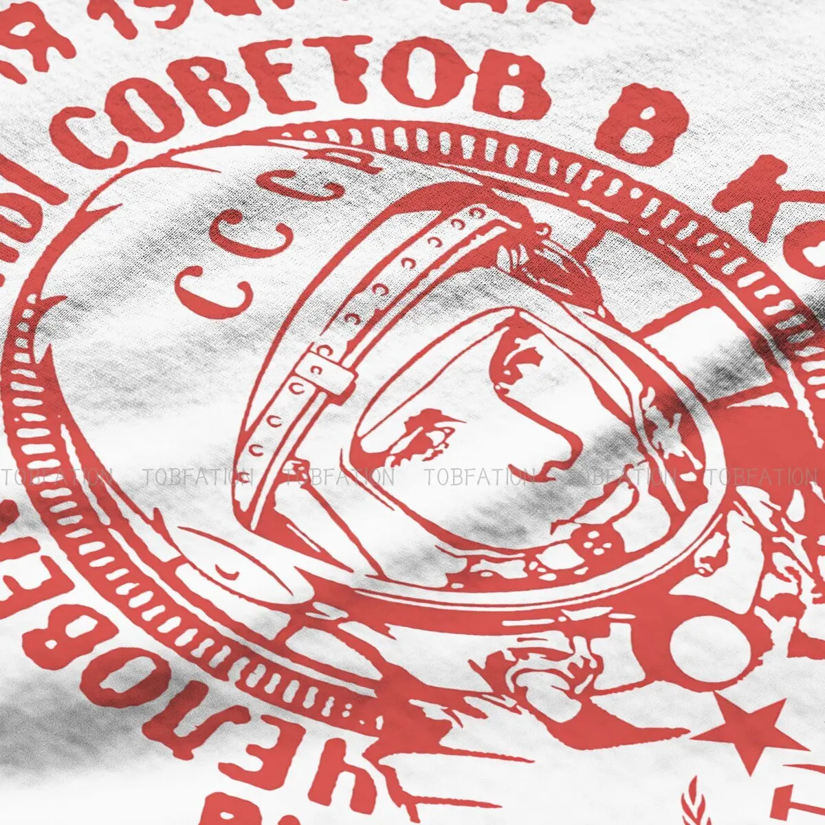 Russian USSR CCCP Original TShirts Vintage Soviet Space Program Yuri Gagarin Retro  Personalize Men\'s T Shirt Tops Size S-6XL