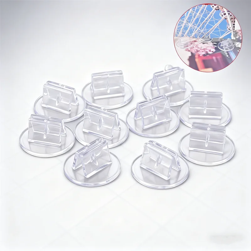 

NEW Board Game Card Stand Set 10 Pcs, Transparent Plastic Holder for Tabletop Games, Stable Display Prop with Full Visibility