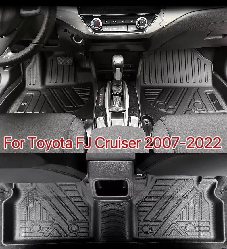 

For Toyota FJ Cruiser 2007-2022 TPE rubber waterproof car floor mats interior carpet protective pads interior supplies