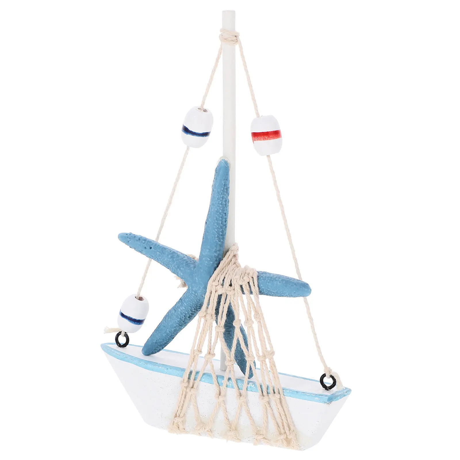 

Wooden Sailboat Nautical Decor Small Desktop Ornament Home Office Tabletop Decoration Mediterranean Sailing Boat Craft