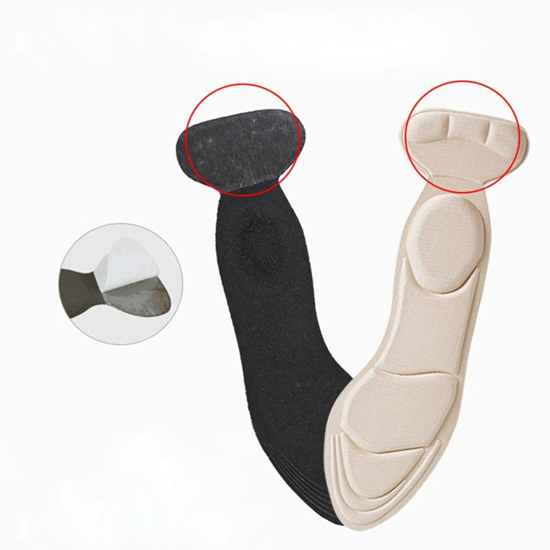 1Pair T-shaped Memory Foam Insoles Invisible Women Arched Support Insert High-heels Shoe Pads Heel Protection Insole image 5
