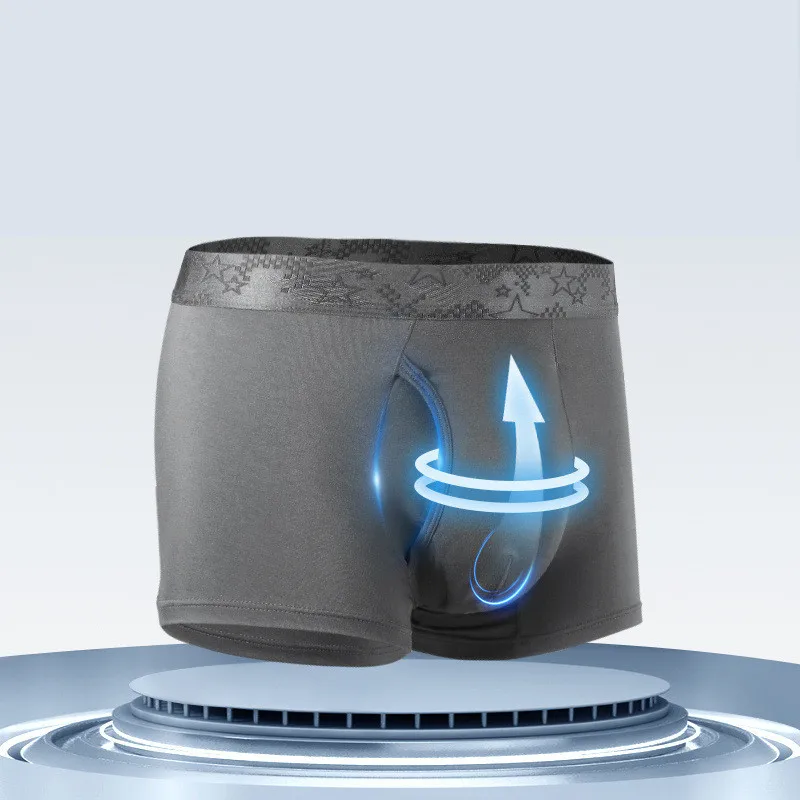 Men's Boxers Shorts Modal Underwear Man Panties Solid Breathable Bullet Separation Pouch Underpants Male Trunks Cueca Plus Size - Image 6