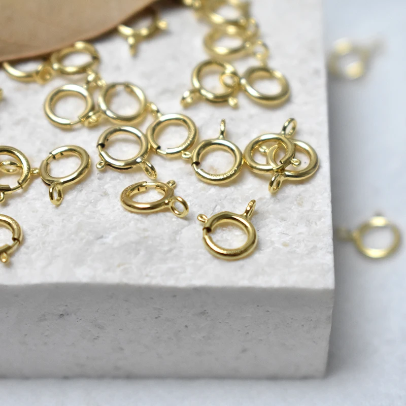 14K Goldfilled Federringverschlüsse Haken Großhandel Zubehör für Armbänder Halsketten Herstellung Handgemachte Schmuckherstellung – Detail 14
