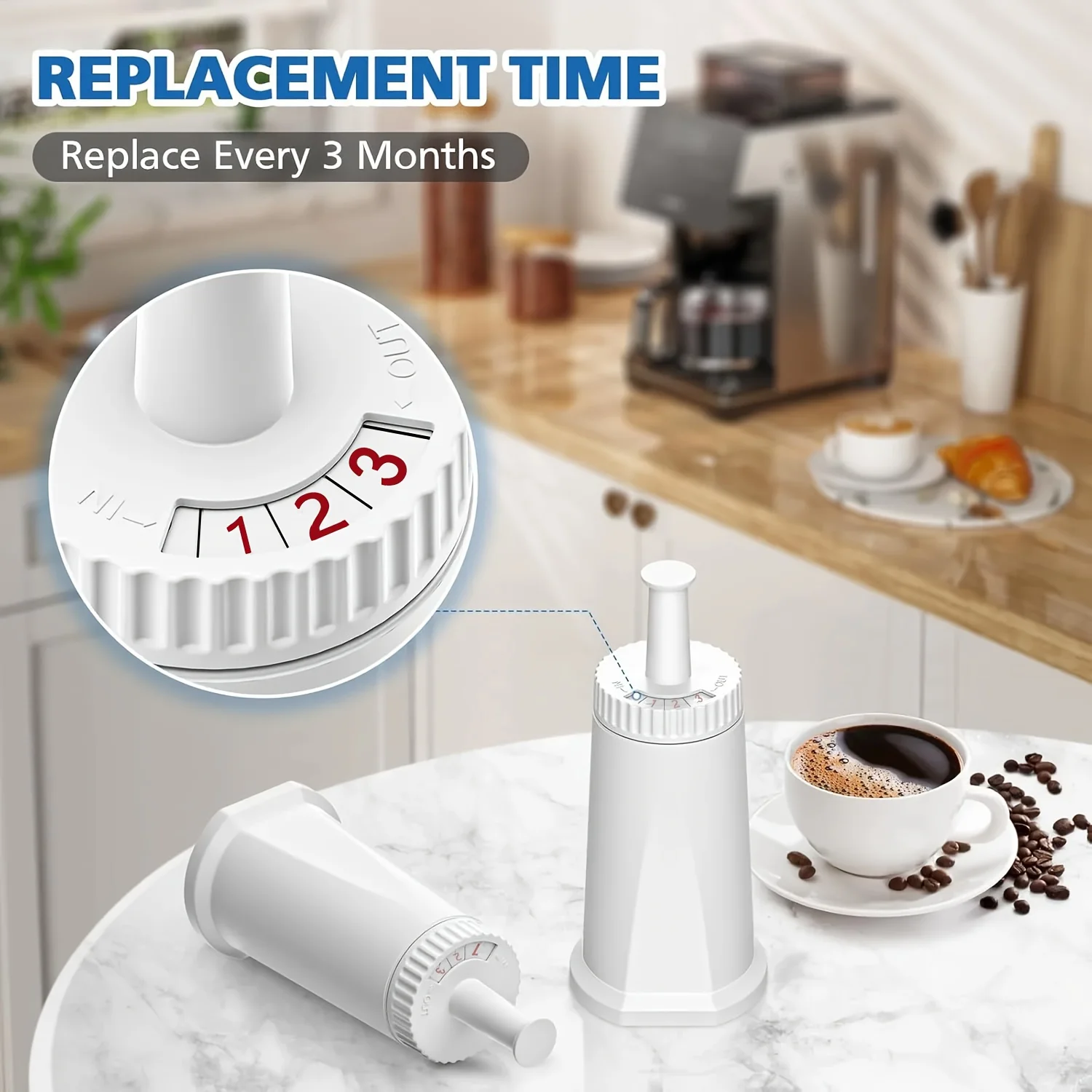 خراطيش فلتر القهوة السويسرية Breville Sage Claro، متوافقة مع أوراكل، باريستا وبامبينو، فلتر مسام صغير فعال BES990