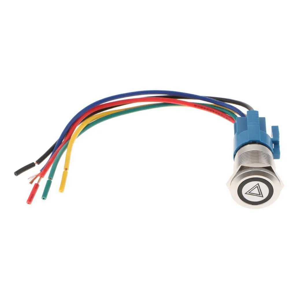 LED Voltage Hazard Warning Light Switch Flash Light Switch, LED Voltage: 12V